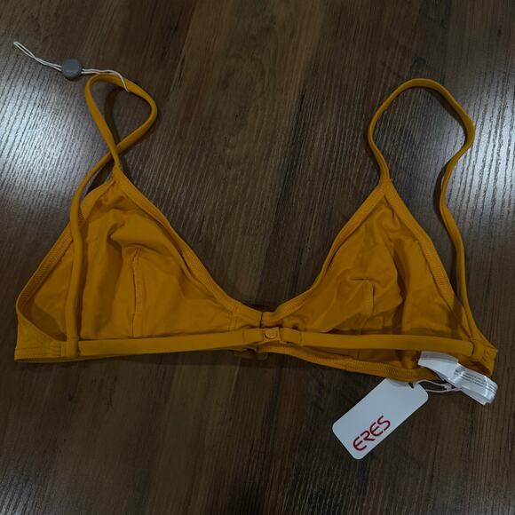 Eres Agent Belt Bikini Top Burnt Yellow Retro Faux Tortoise Shell Buckle US 12 - Picture 4 of 7